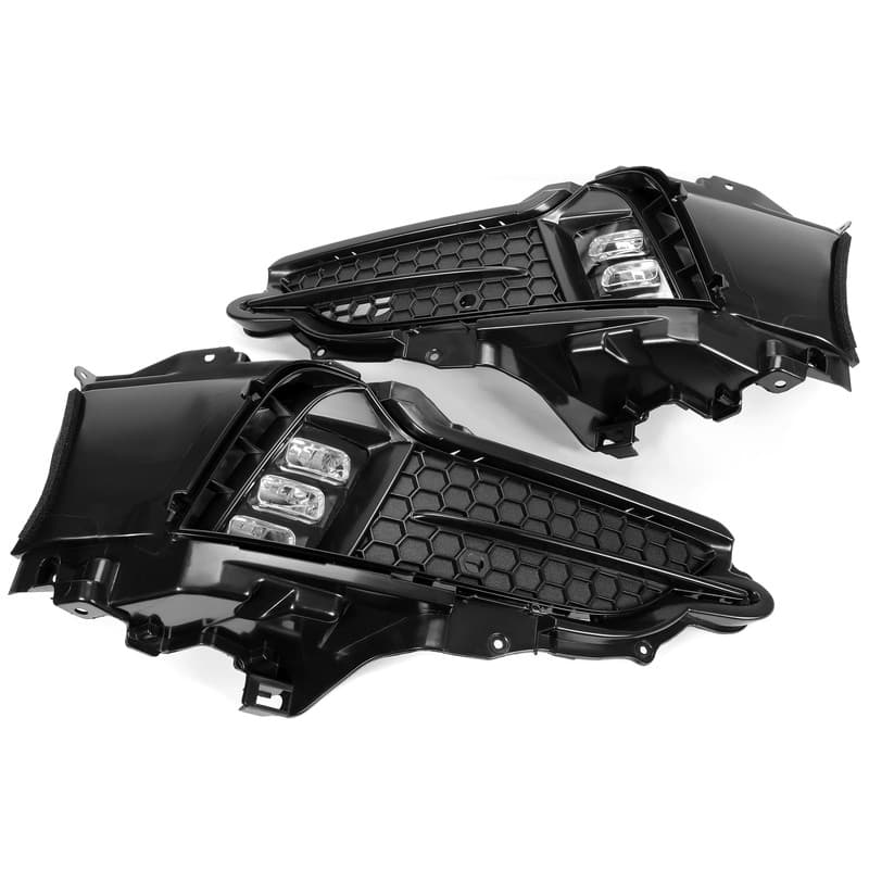 LED Clear Lens Fog Lights Lamps W/Cover Set Left & Right For Acura MDX 2017-2020