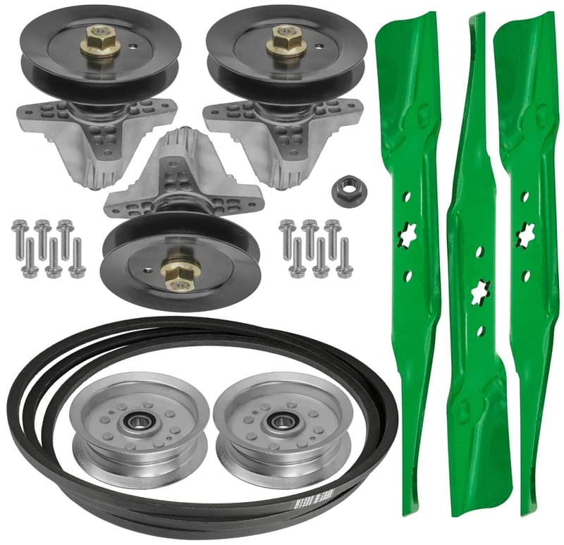 54" Spindle w/ Blade Pulley & Belt for MTD CGT5426 CSLT5424 14A7A3Z G8400 G8600