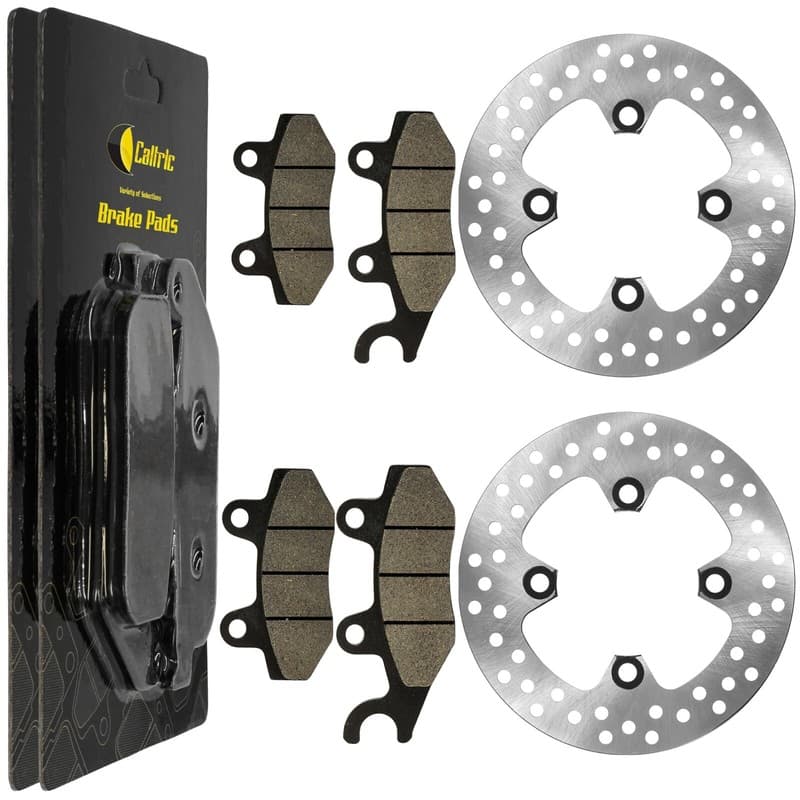 Front Left Right Brake Disc w/ Pads for Kawasaki Teryx 750 KRF750 4X4 2008-2013