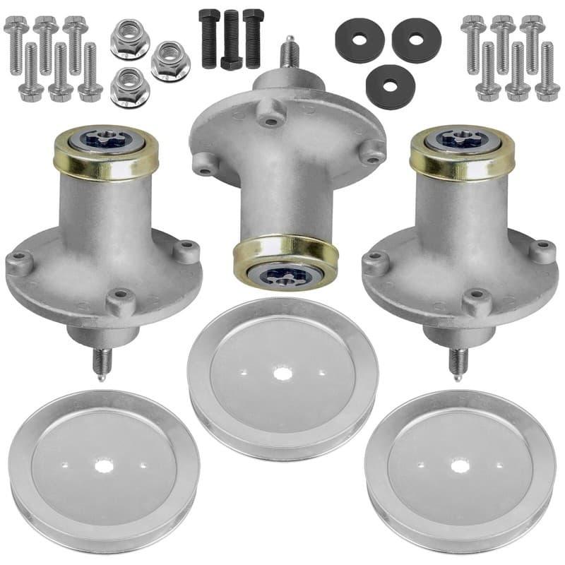 3 Spindle Assembly with Pulley fits Husqvarna MZT61 MZ61 MZ6125 MZ6128