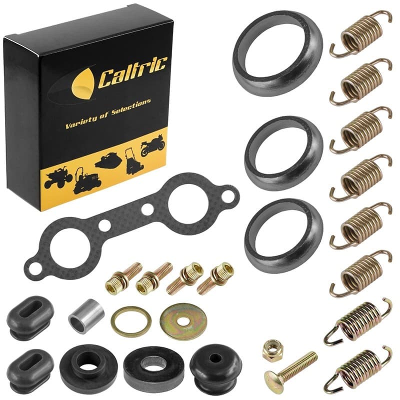 Caltric Exhaust Muffler Silencer Kit for Polaris Ranger 800 EFI 6x6 2010 - 2012