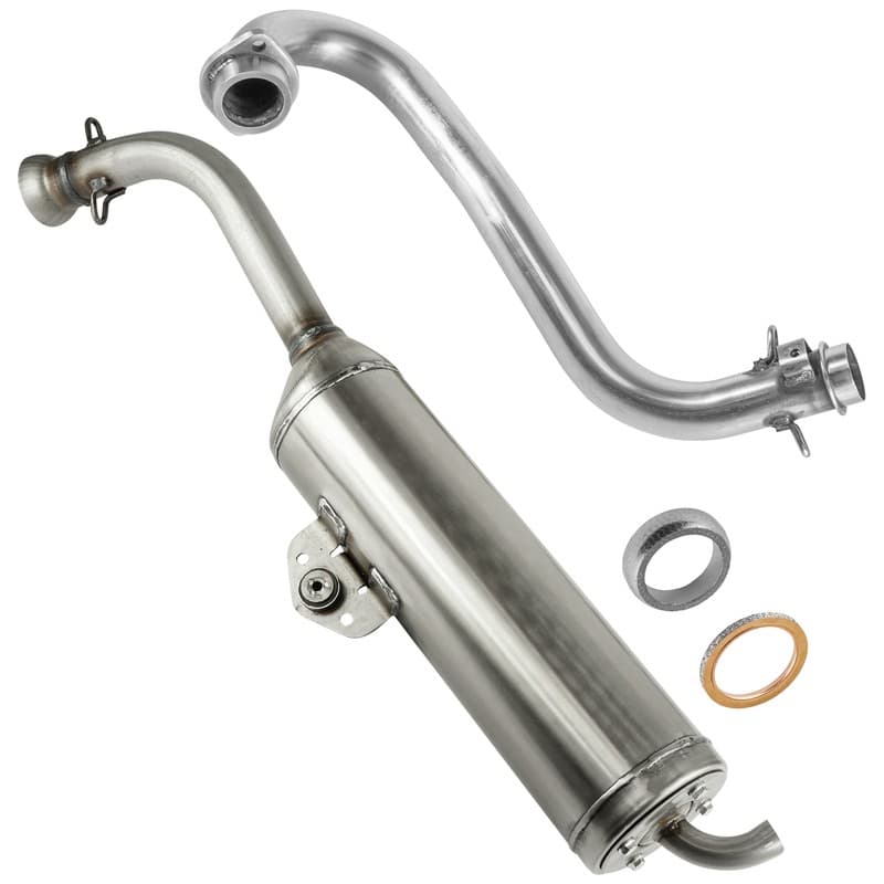 Caltric Exhaust Muffler Kit For Yamaha Kodiak 700 YFM700KP 4x4 FI EPS 2016-2021