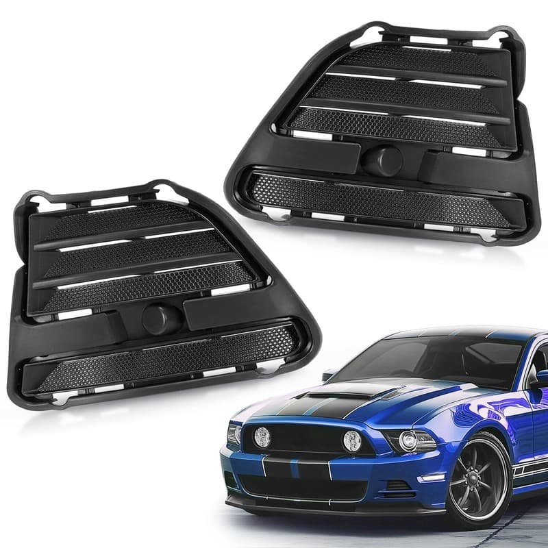 Pair Fog Light Bezel Insert Cover For Ford Mustang GT ST 2013 2014 #FO1038134