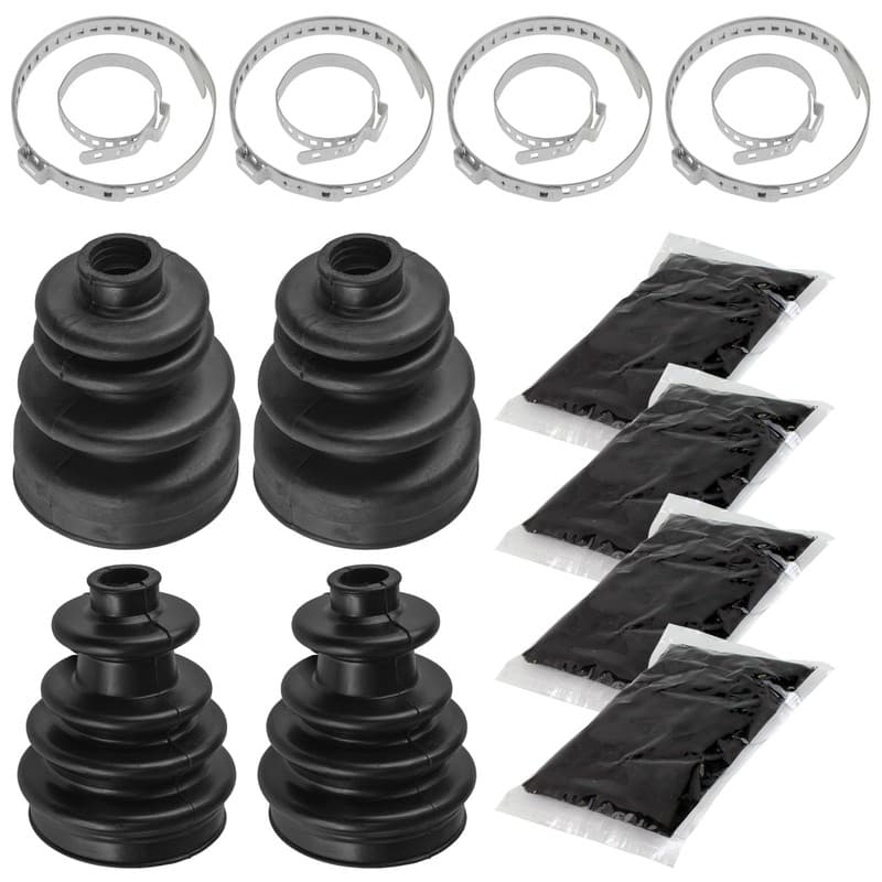 2 Front Axle Inner Outer CV Boot Kits for Polaris Sportsman X2 500 EFI 2006 2007