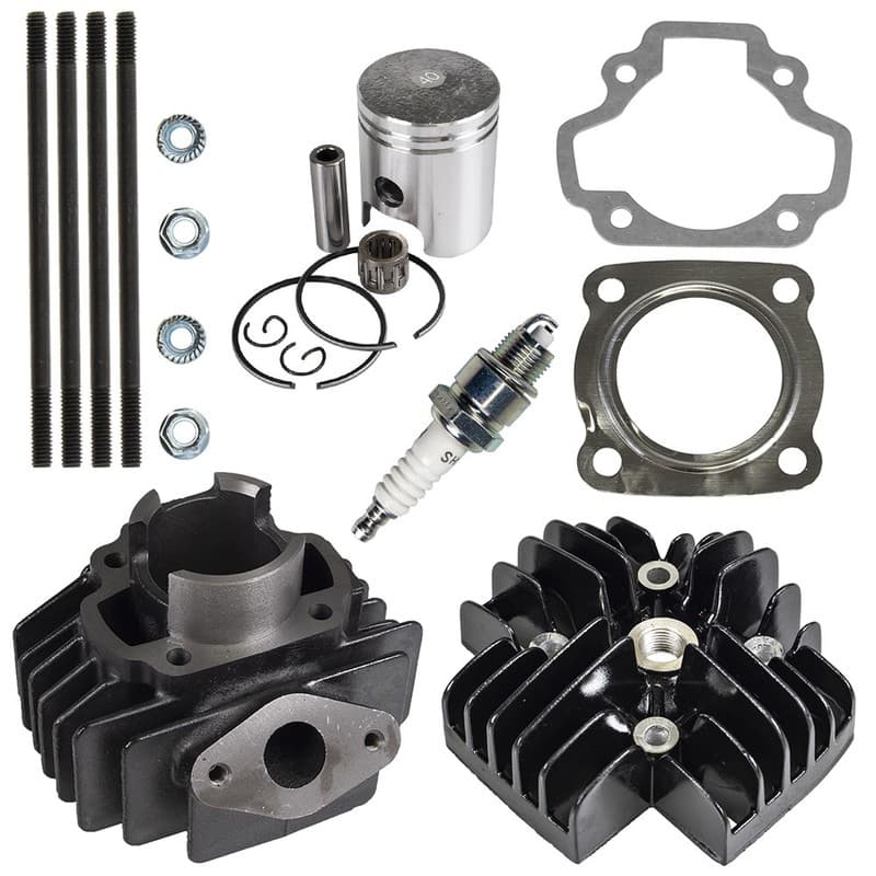 NICHE Cylinder Head Piston Kit for Yamaha PW50 QT50 Towny 3L5-11311-01 1979-2017