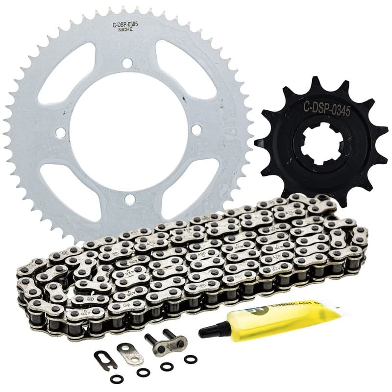 NICHE Sprocket Chain Set for Kawasaki KLX140G 13/57 Tooth 428 O-Ring Front Rear