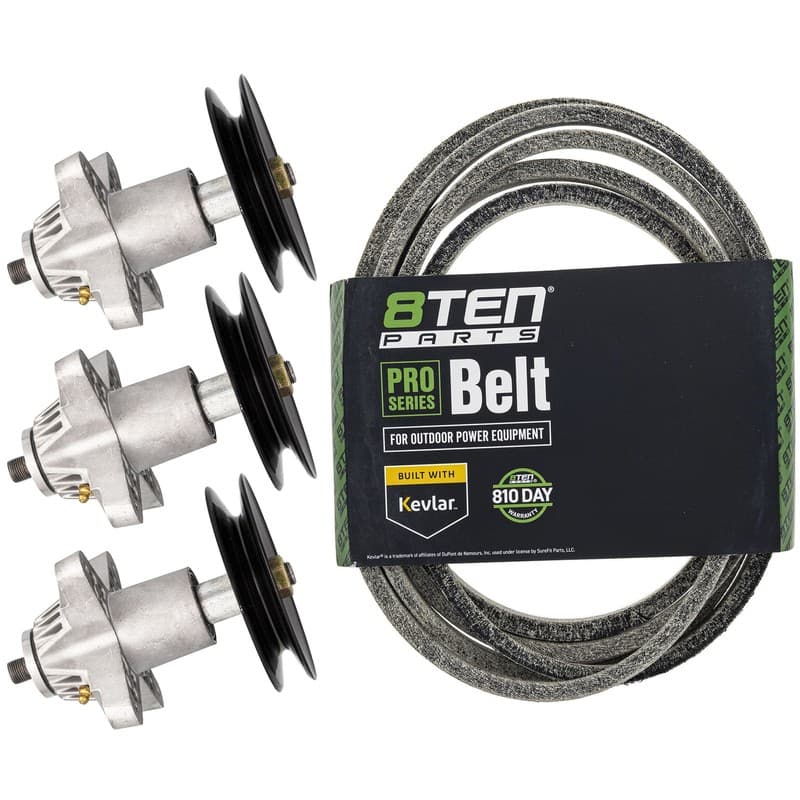 Deck Spindle & Belt Kit for Columbia RZT54 RZT-54 ZT54 ZT-54