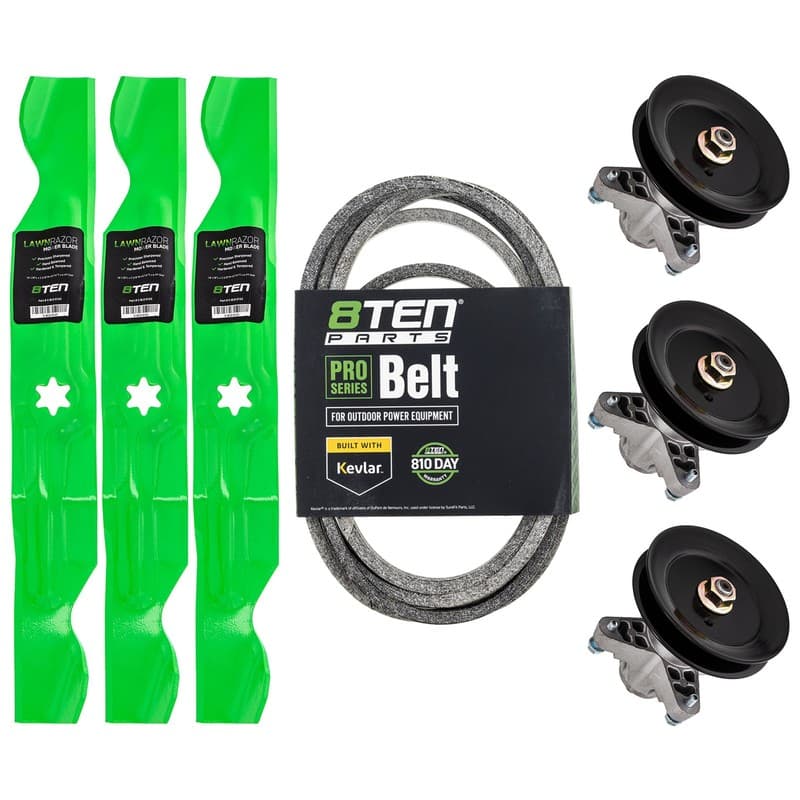 8TEN Blade Spindle Belt Kit for Cub Cadet i1050 LT1050 Troy Bilt 942-04053C