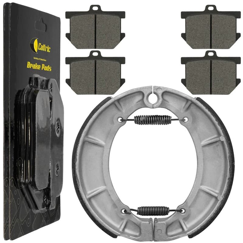 Front Brake Pads & Rear Brake Shoes for Yamaha XV920R Virago 1981 1982