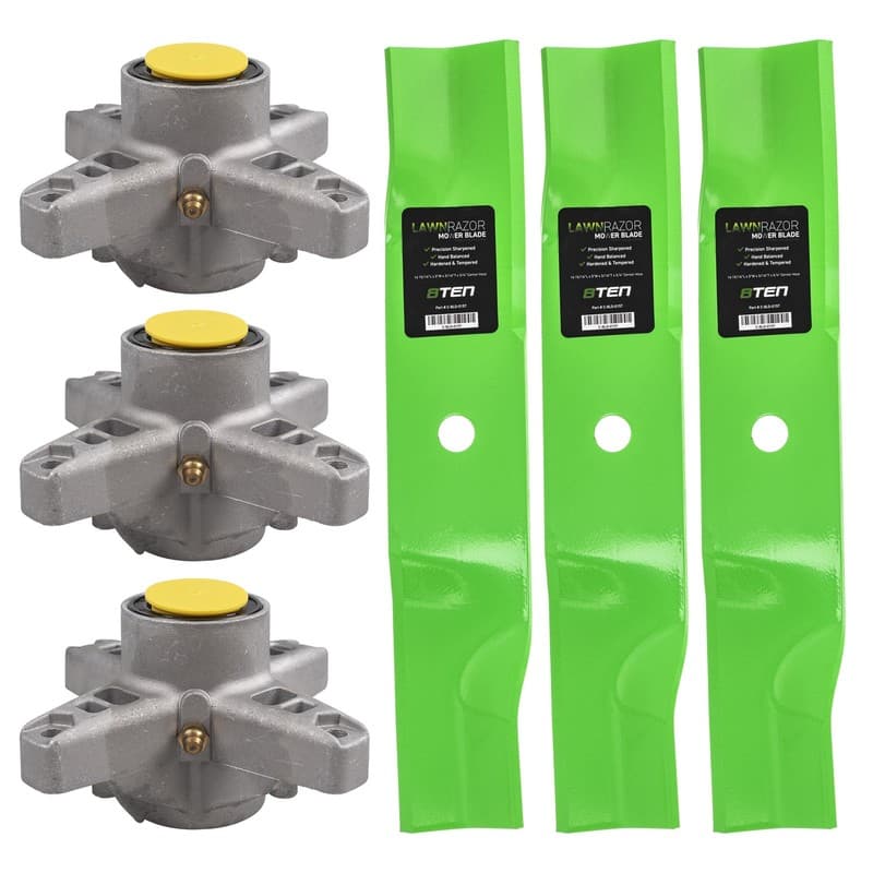 Spindle High Lift Blade Kit for MTD Cub Cadet 48 Inch Deck Z-force GT2148
