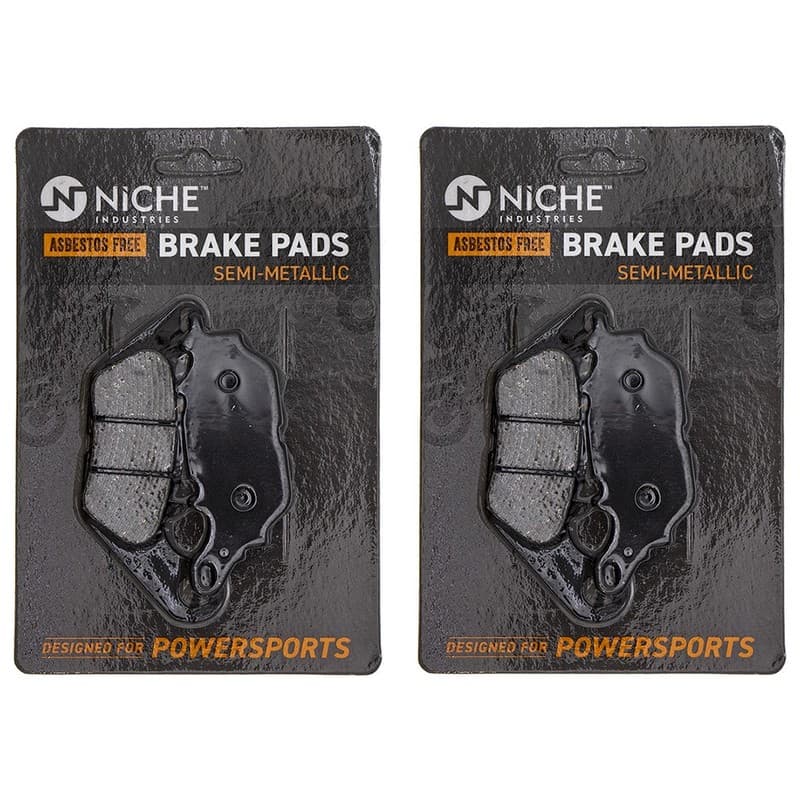 NICHE Brake Pad Set for Yamaha YZF R3 1WD-25806-00-00 Rear Semi-Metallic 2 Pack
