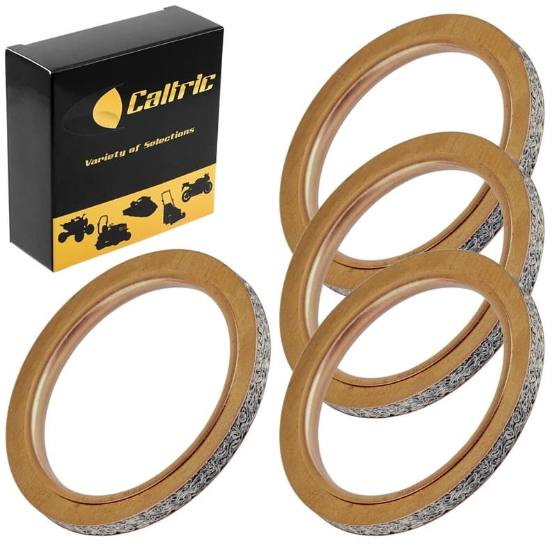 4 Exhaust Muffler Pipe Gaskets for Yamaha FZR1000 1987-1995 / YZF1000R 1997