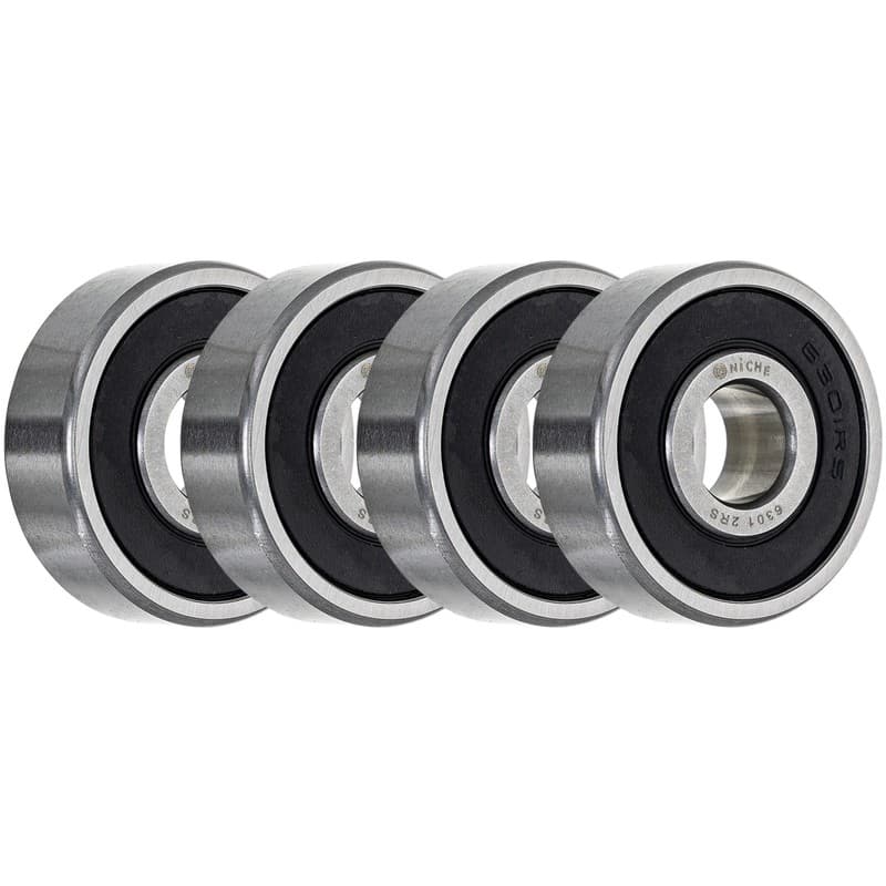 NICHE Wheel Bearing for Honda Touring 90 12x37x12 Chrome Steel 4 Pack