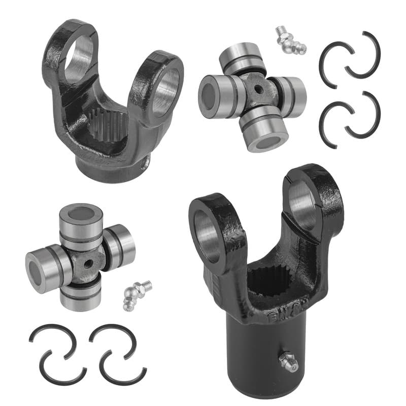 2x Front Rear Drive Shaft Yoke w/ U-joint for Polaris RZR XP 4 1000 Premium