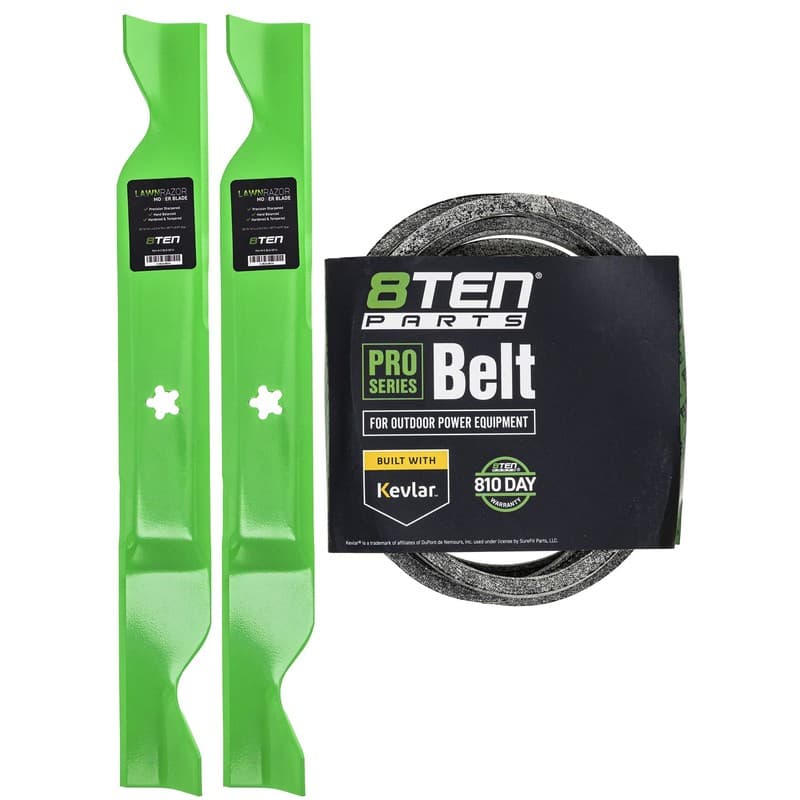 8TEN Blade Belt Kit for Ariens 46-Inch Automatic Tractors 21546611 21546607