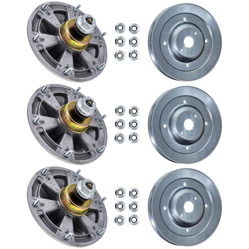 8TEN Spindle for John Deere Z540R Z665 X710 60-Inch AM144425 TCU15036 3 Pack