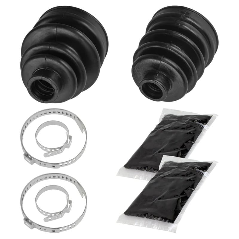 Front Axle Inner Outer CV Boot Kit for Yamaha Kodiak 400 YFM400FW 4WD 1999