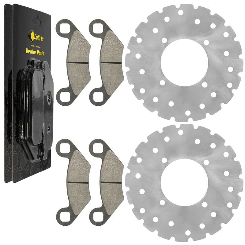 Front Left Right Brake Disc Rotor w/ Pads for Polaris Magnum 325 2x4 4x4 2001-02