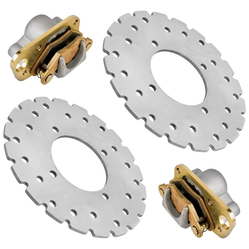 for Polaris Trail Blazer 400 2003 Front Left and Right Caliper w/ Brake Disc