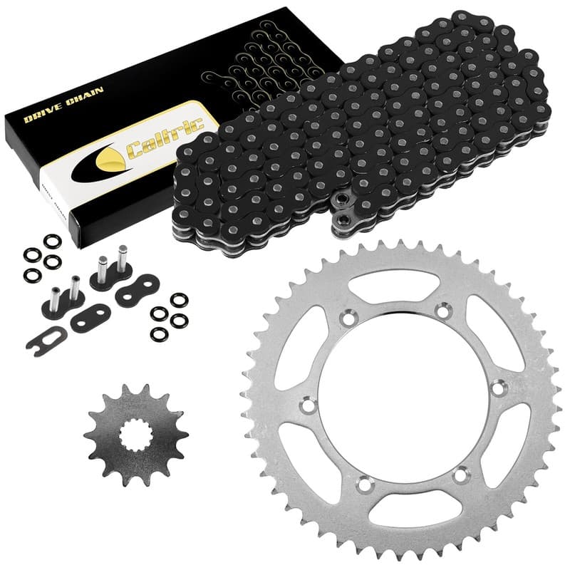 Black O-Ring Drive Chain & Sprockets for Kawasaki KX250 1999 2000 2001