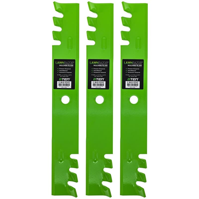 LawnRAZOR Blade for Cub Cadet Z-force 50 Inch 01010168-X Toothed 3 Pack