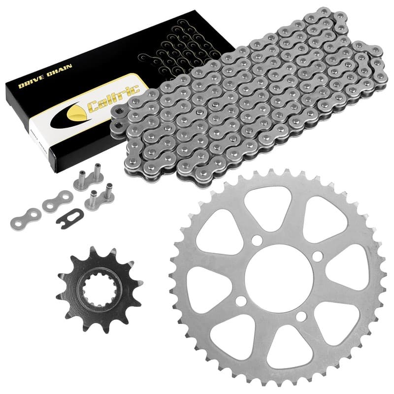 Drive Chain W/Front Rear Sprockets Kit for Kawasaki KSF250A Mojave 250 1987-04
