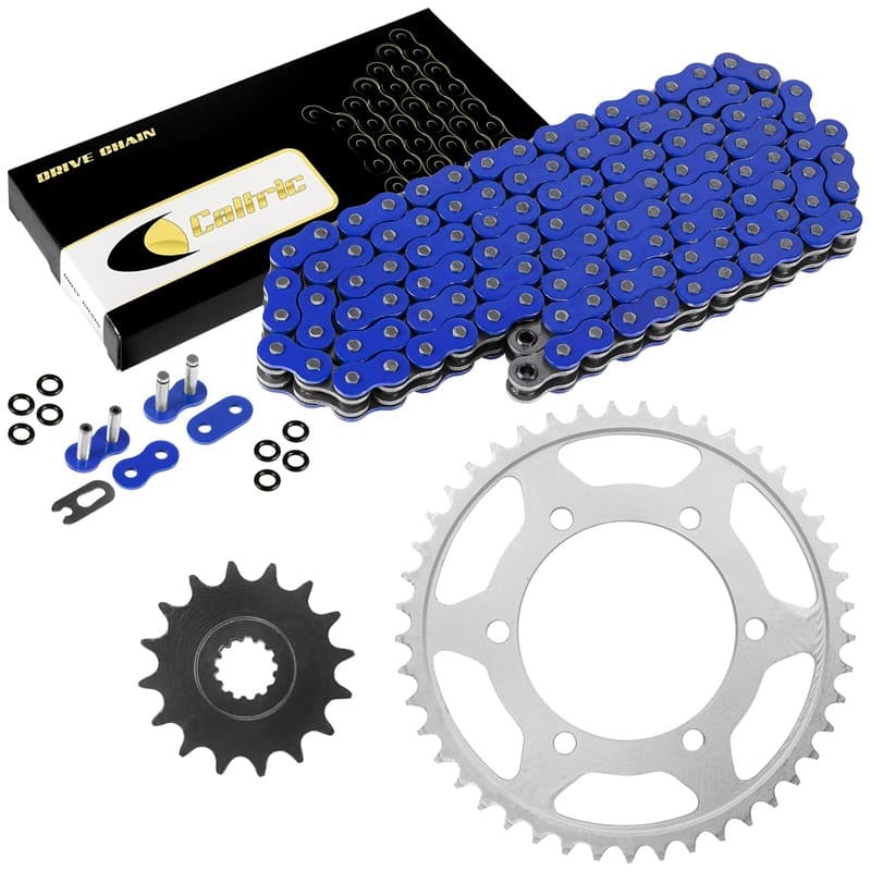 Blue O-Ring Drive Chain and Sprockets Kit fits Yamaha R6 YZF-R6 YZFR6 2006-2016