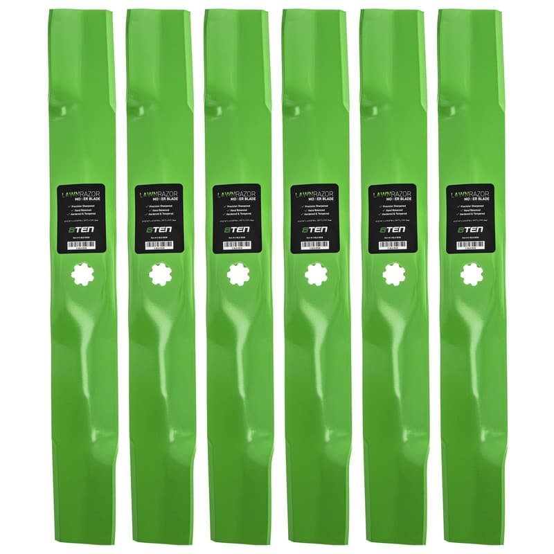 LawnRAZOR Blade for John Deere AM137327 AM141032 M154061 Walbro High Lift 6 Pack