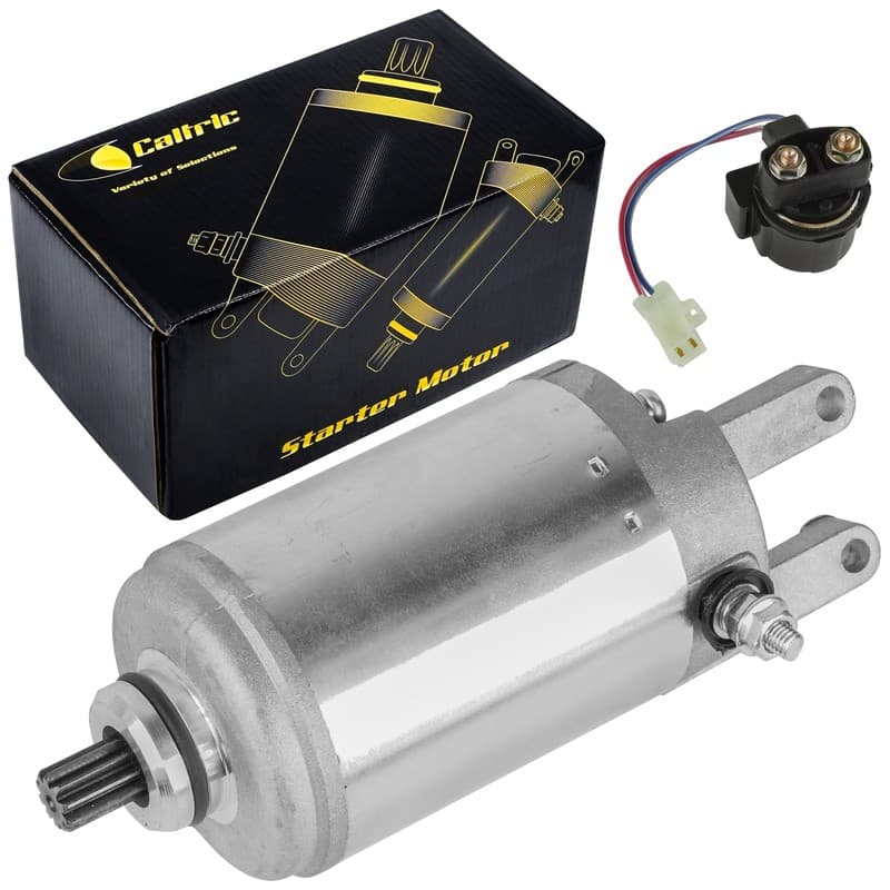 Starter and Relay Solenoid for Honda Atv TRX250 Fourtrax TRX 250 New 1985 1986