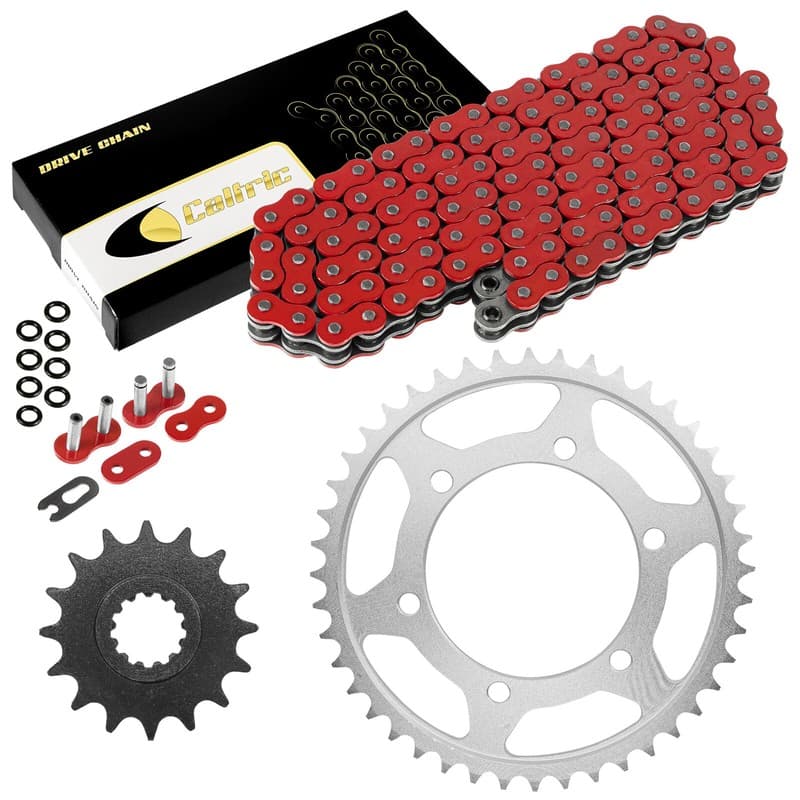 Red O-Ring Drive Chain & Sprockets Kit for Yamaha FZ1 FZS1000 2001-2005