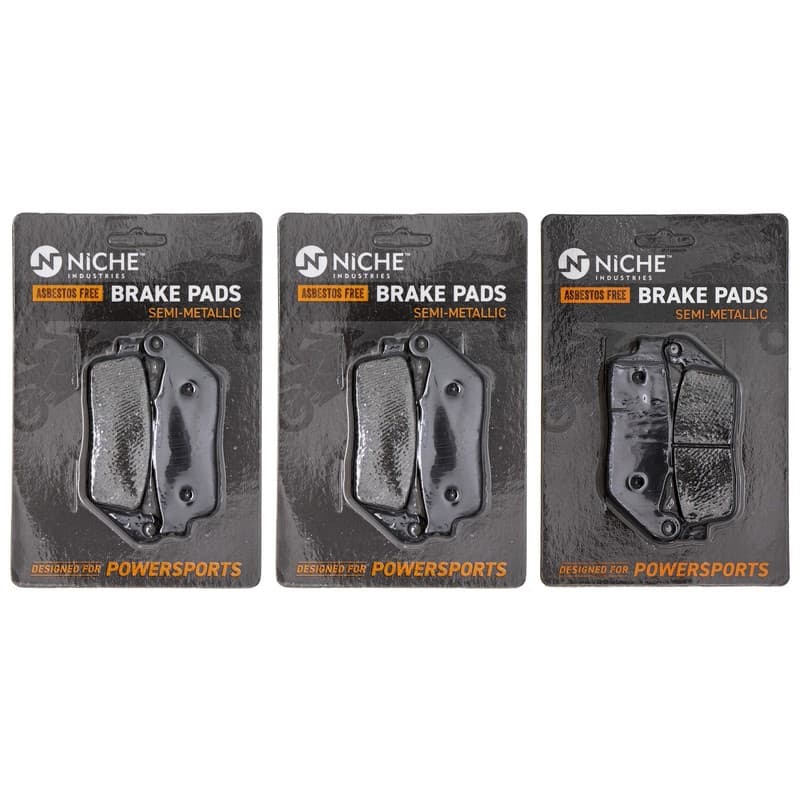 NICHE Brake Pad Set for Honda CBR650F CB650F BMW C650GT Front Rear Semi-Metallic