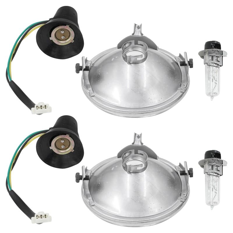 Headlight & Halogen Bulb For Yamaha Banshee 350 YFZ350 1996-2001 Left & Right