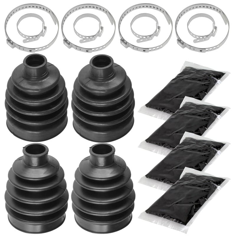 2 Front Axle Outer Inner CV Boot Kit for Kawasaki Brute Force 750 KVF750 2005-07