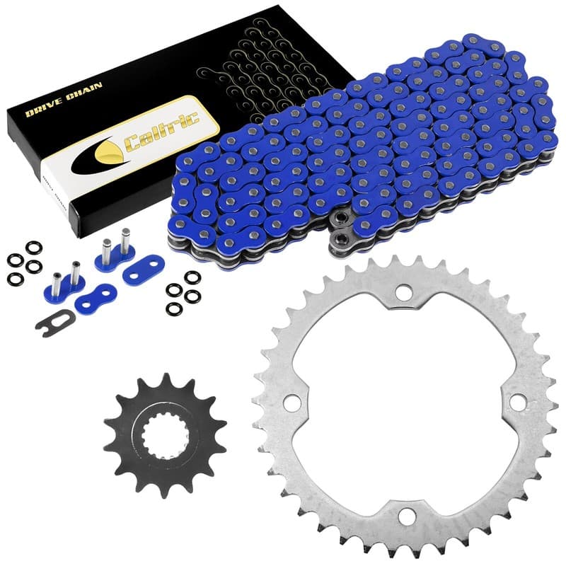 Blue O-Ring Drive Chain & Sprockets Kit for Yamaha YFZ450R YFZ450X 2009-2016