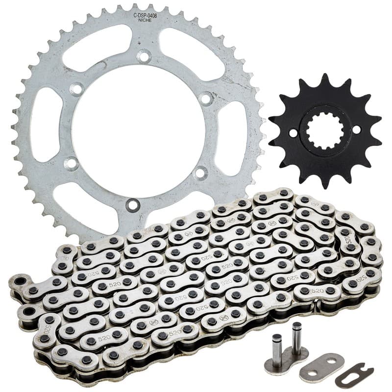 NICHE Sprocket Chain Set for Kawasaki KLX300 14/50 Tooth 520 Front Rear Kit