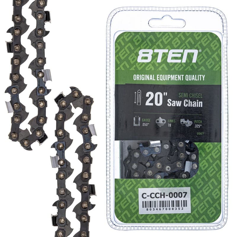 8TEN 20 Inch Chainsaw Chain for .050 .325 78DL Husqvarna 240 Jonsered CS2250