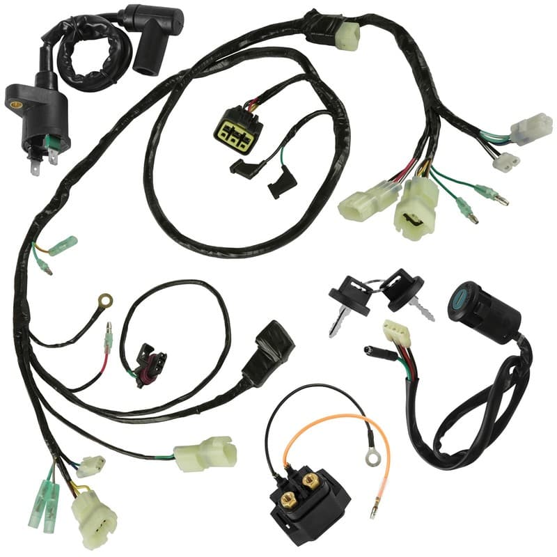 Wiring Harness Switch Key Coil Starter Relay for Honda Sportrax 250 TRX250 09-17