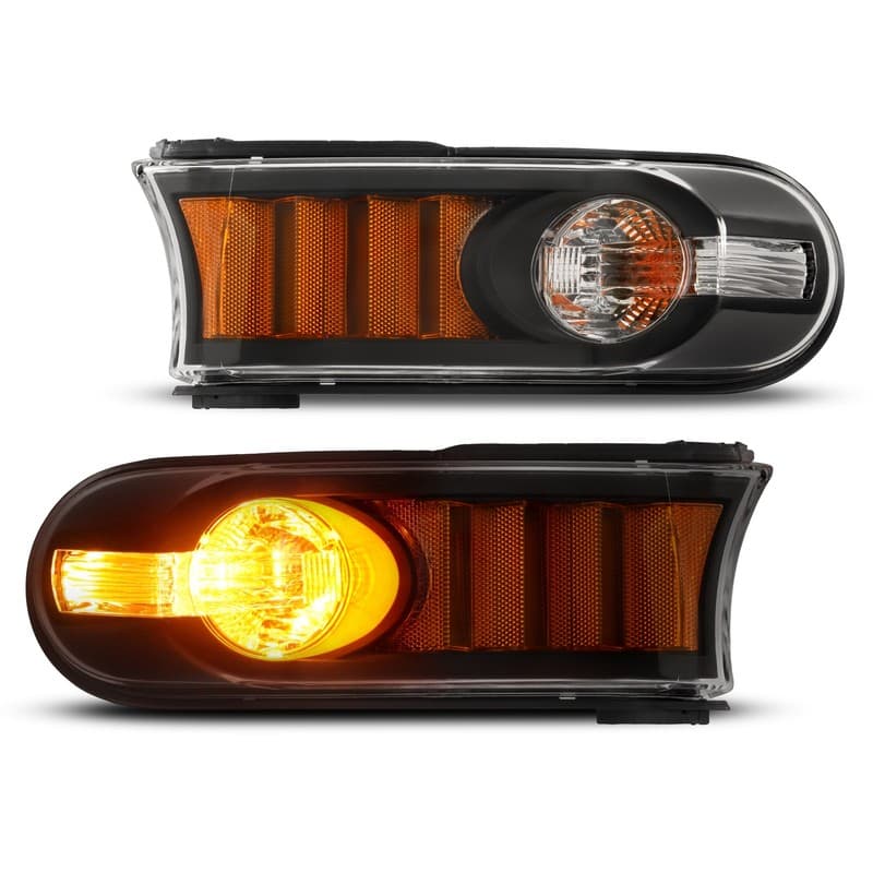 Black Corner Lamp For Toyota FJ Cruiser 2007-2014 Turn Signal Light w/Bulb