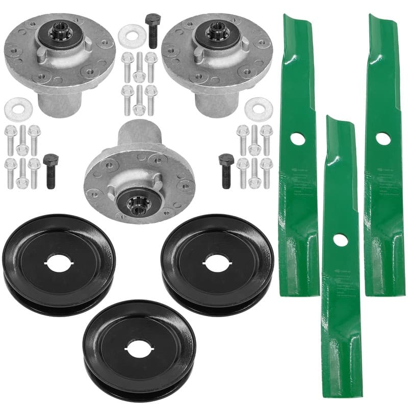 48" Deck Spindle w/ Pulley & Blade For Snapper 360Z ZT21548 ZT2348 NXT2548 Mower