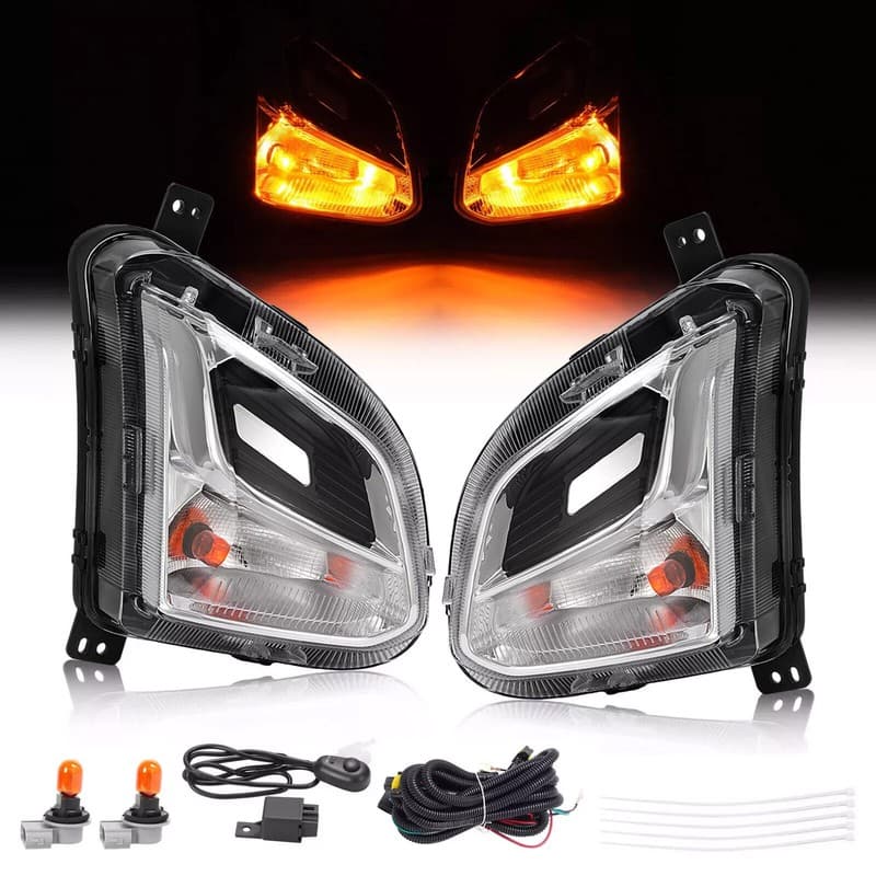 For Chevy Equinox 18-21 Bumper Turn Signal Lights w/o Fog Lamps Pair Left+Right