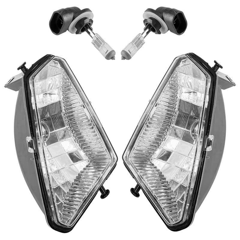 Caltric Headlight & Bulb For Polaris Sportsman 300 4X4 2008-2010 Left & Right