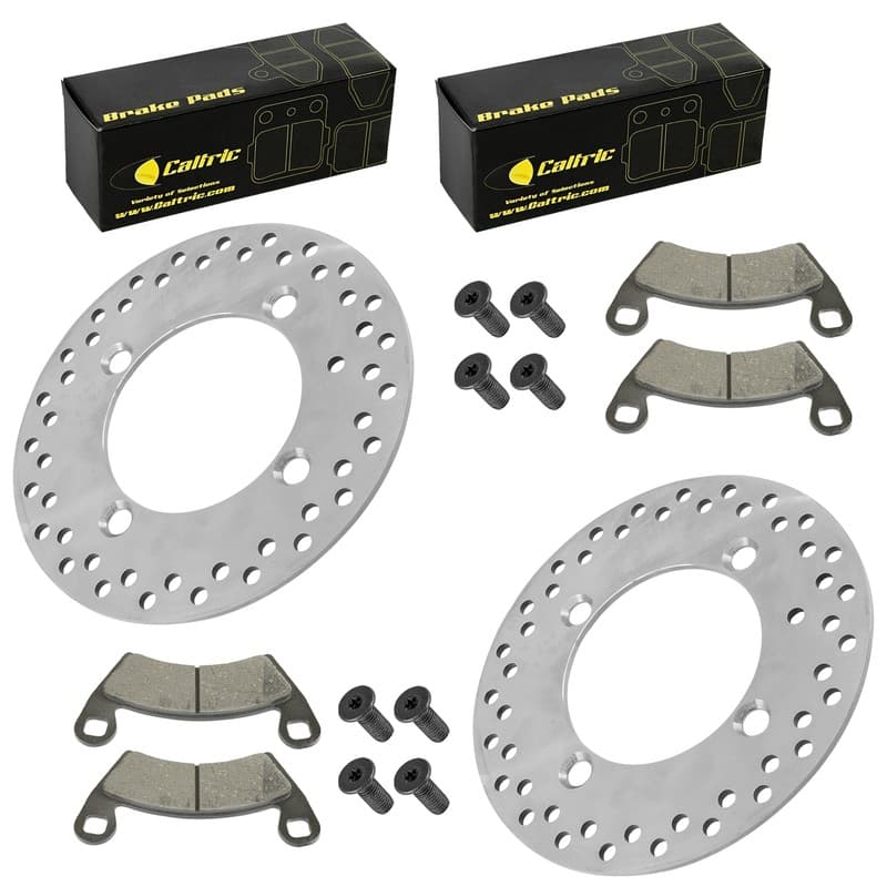 Caltric 5263266 2205949 7518978 Brake Disc w/Pads For Polaris Front Left Right