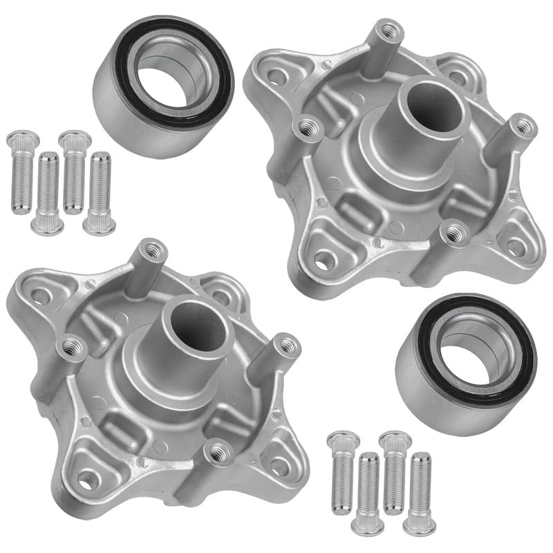 2 Rear Wheel Hub w/Bearing Bolt for Polaris Ranger 800 4X4 6X6 2010-2017