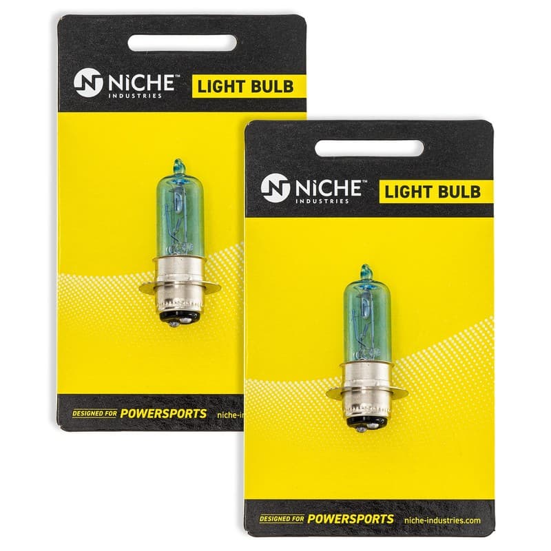 NICHE Headlight Bulb for Honda Sportrax 400 TRX400X Kawasaki Suzuki 2 Pack