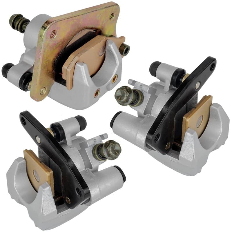 For Yamaha Wolverine 450 YFM450 FX 2006-2007 Front and Rear Brake Caliper w/Pads