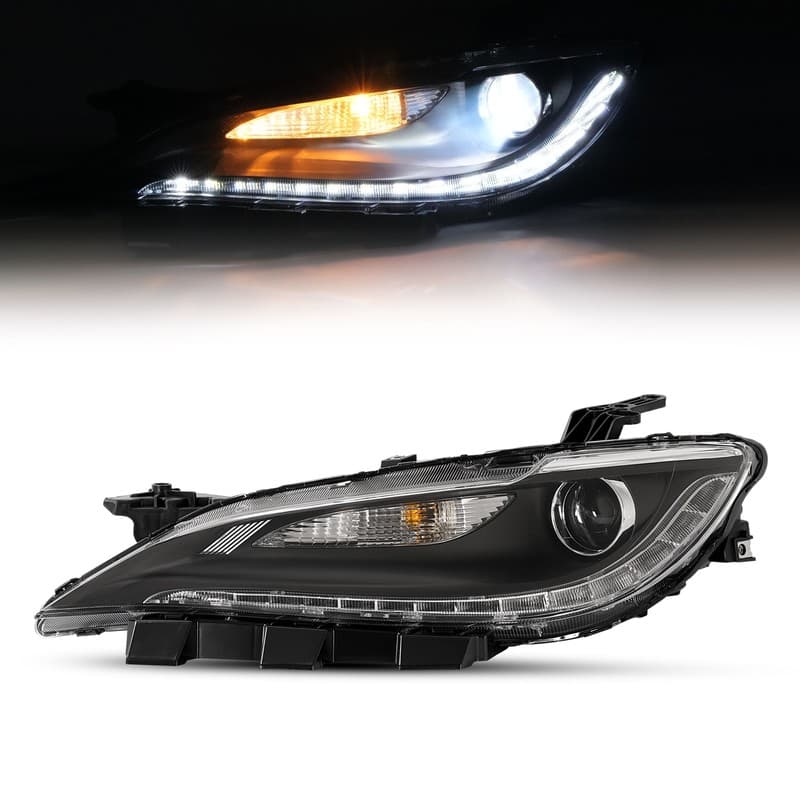 Driver Side Clear Lens HID Headlight Headlamp w/LED DRL For CHRYSLER 200 16-17