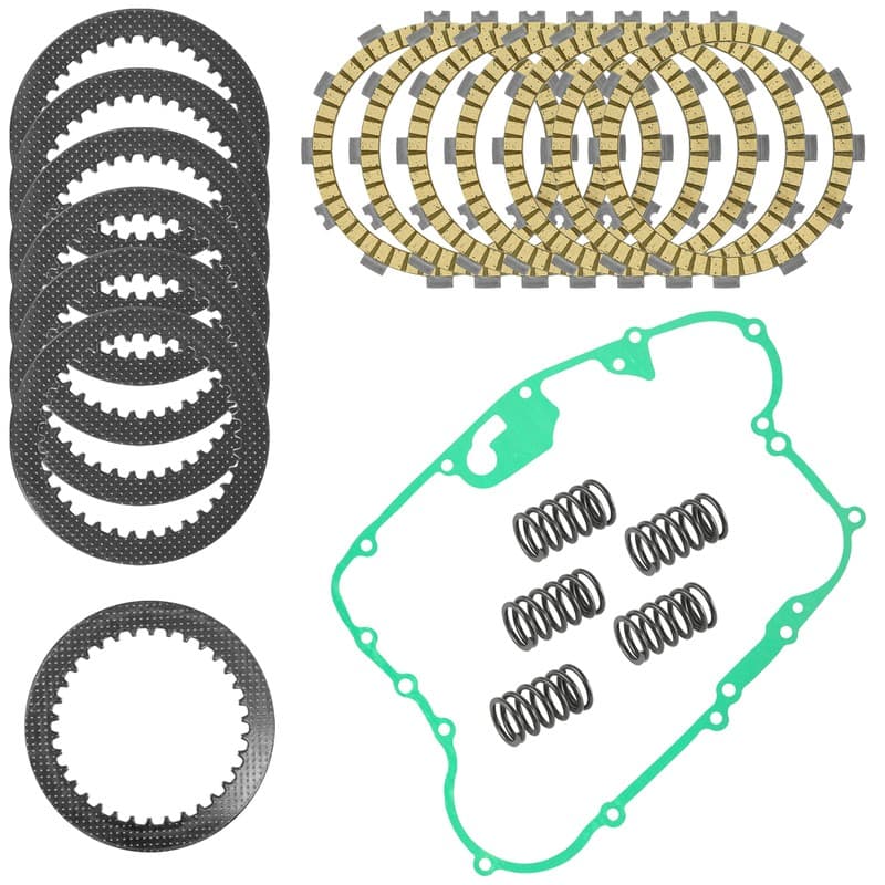 Clutch Friction Steel Plates Kit for Kawasaki Mojave 250 KSF250A KFX250 1987-04