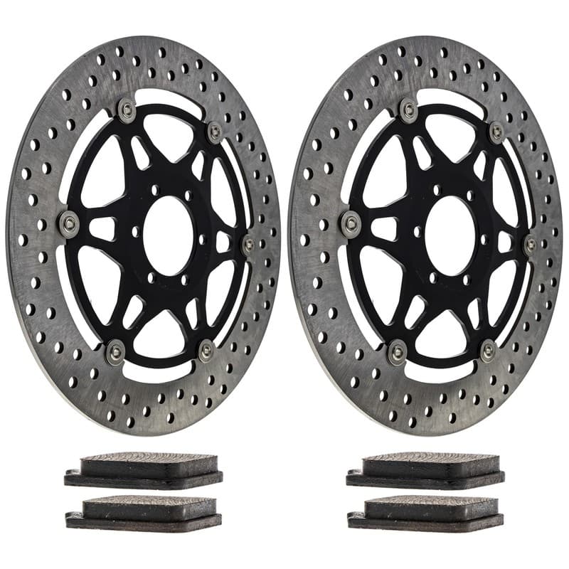 NICHE Front Brake Rotor Pad Kit for Aprilia RSV1000R Tuono 1000R Benelli TNT1130