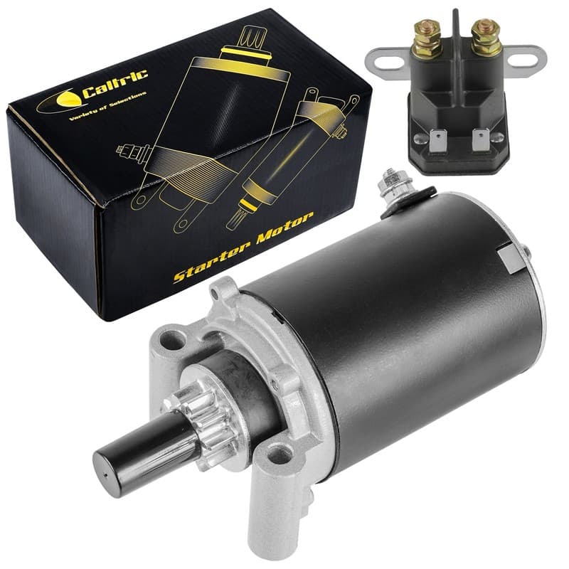 Starter & Solenoid for John Deere SABRE 1948GV 2148HV S2348 LT155 STX38 STX46