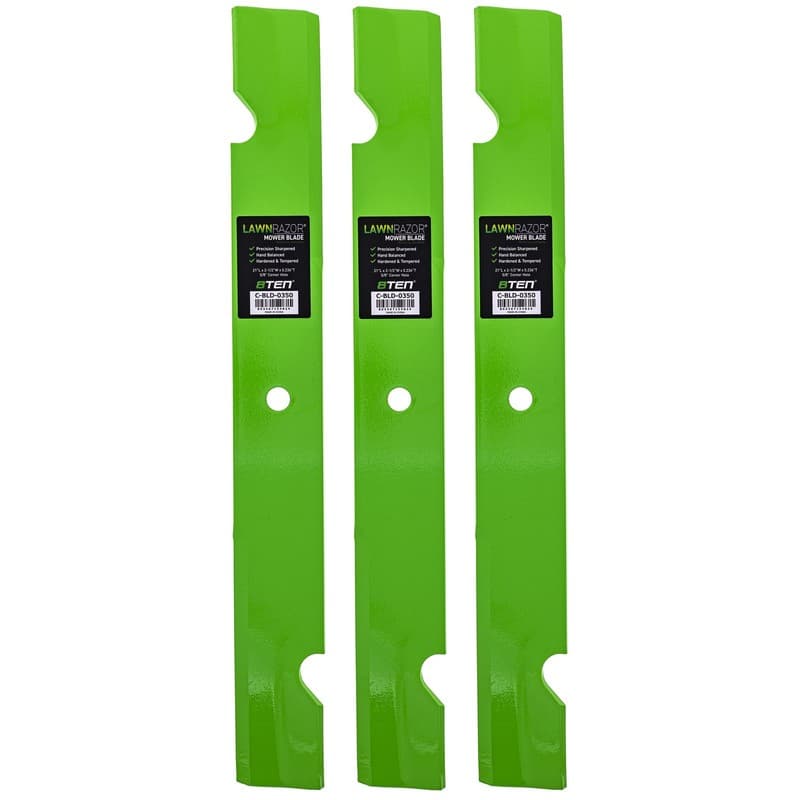 LawnRAZOR Blade Ferris 5020842 5020842SM ISZ 61 Inch Notched Air Lift 3 Pack